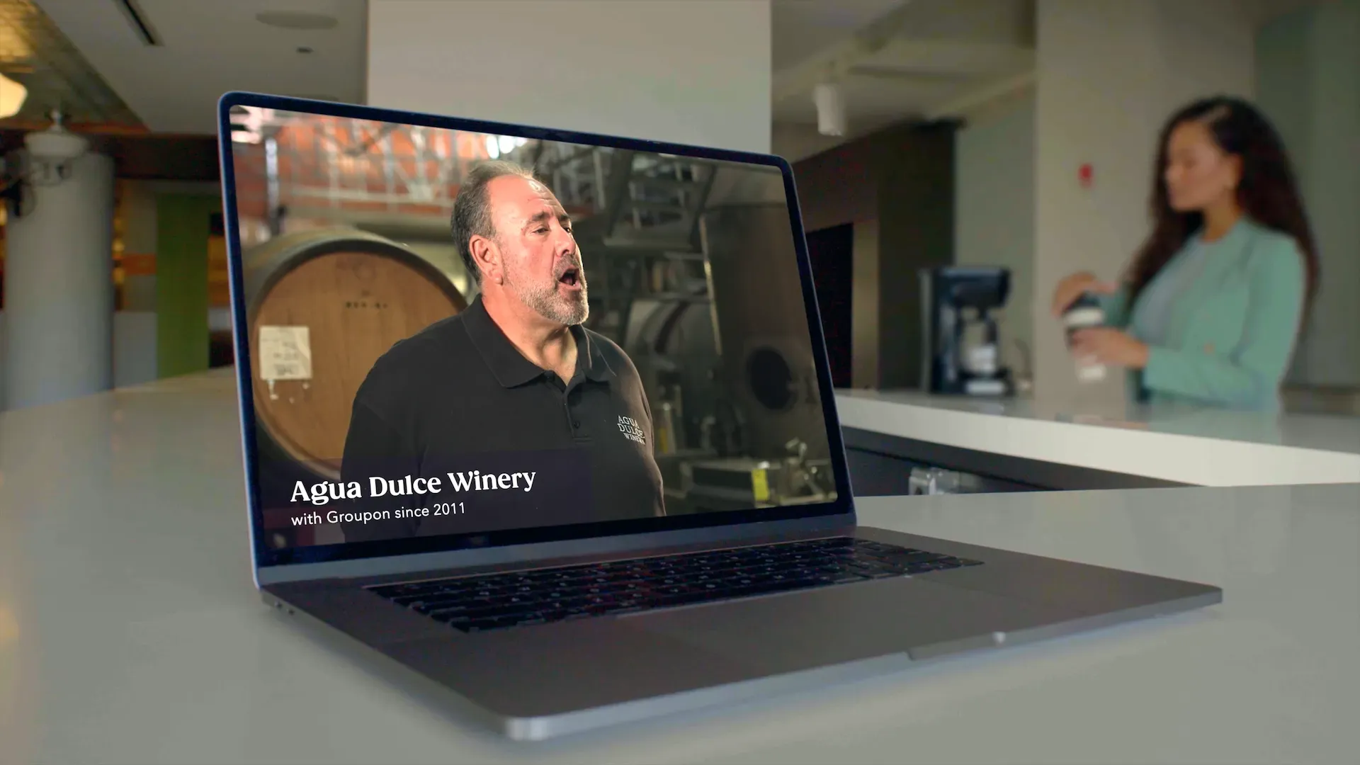 Still 3 from the Don't Use Groupon hero ad