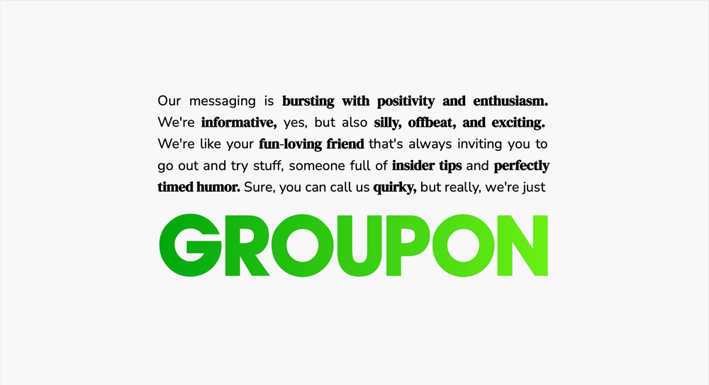 Grab Life By The Groupon Messaging Guidelines