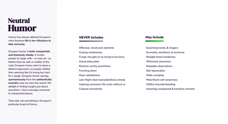 Grab Life By The Groupon Messaging Guidelines