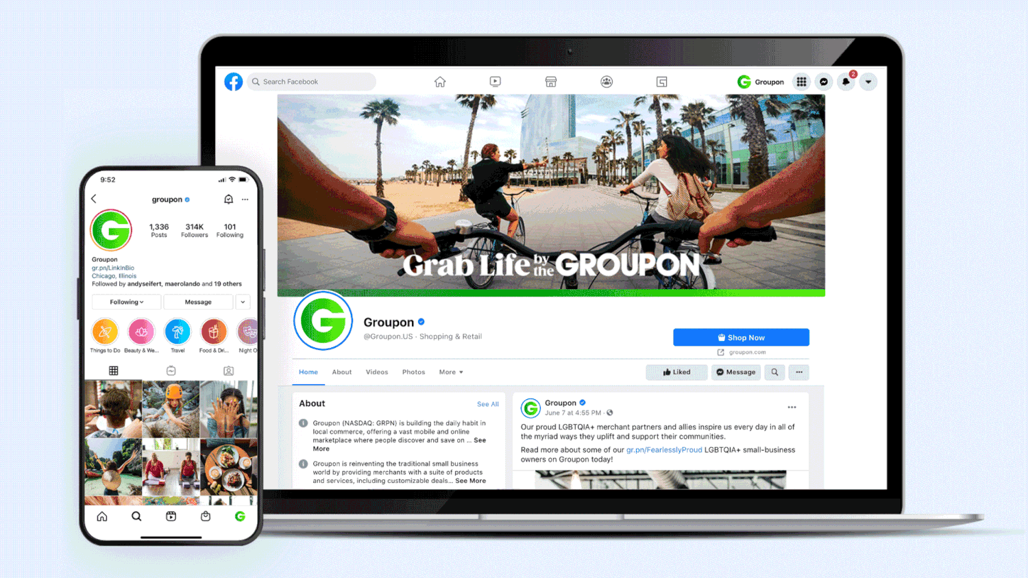 Grab Life By The Groupon - Social