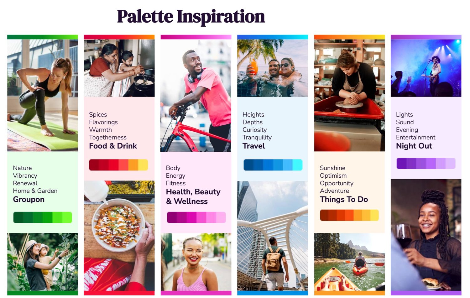 Grab Life By The Groupon Visual Identity